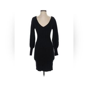 Fashion Nova Elegant Black Knit Dress